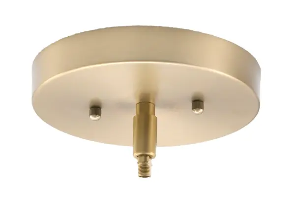 Cavella 6 Light Uplight Chandelier in New Age Brass with Onyx Swirl Glass - Image 3