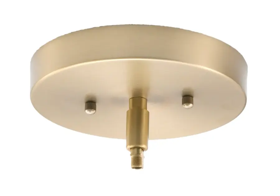 Cavella 6 Light Uplight Chandelier in New Age Brass with Onyx Swirl Glass - Image 3
