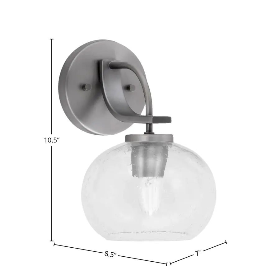 Cavella Wall Sconce with Clear Bubble Glass - Image 2
