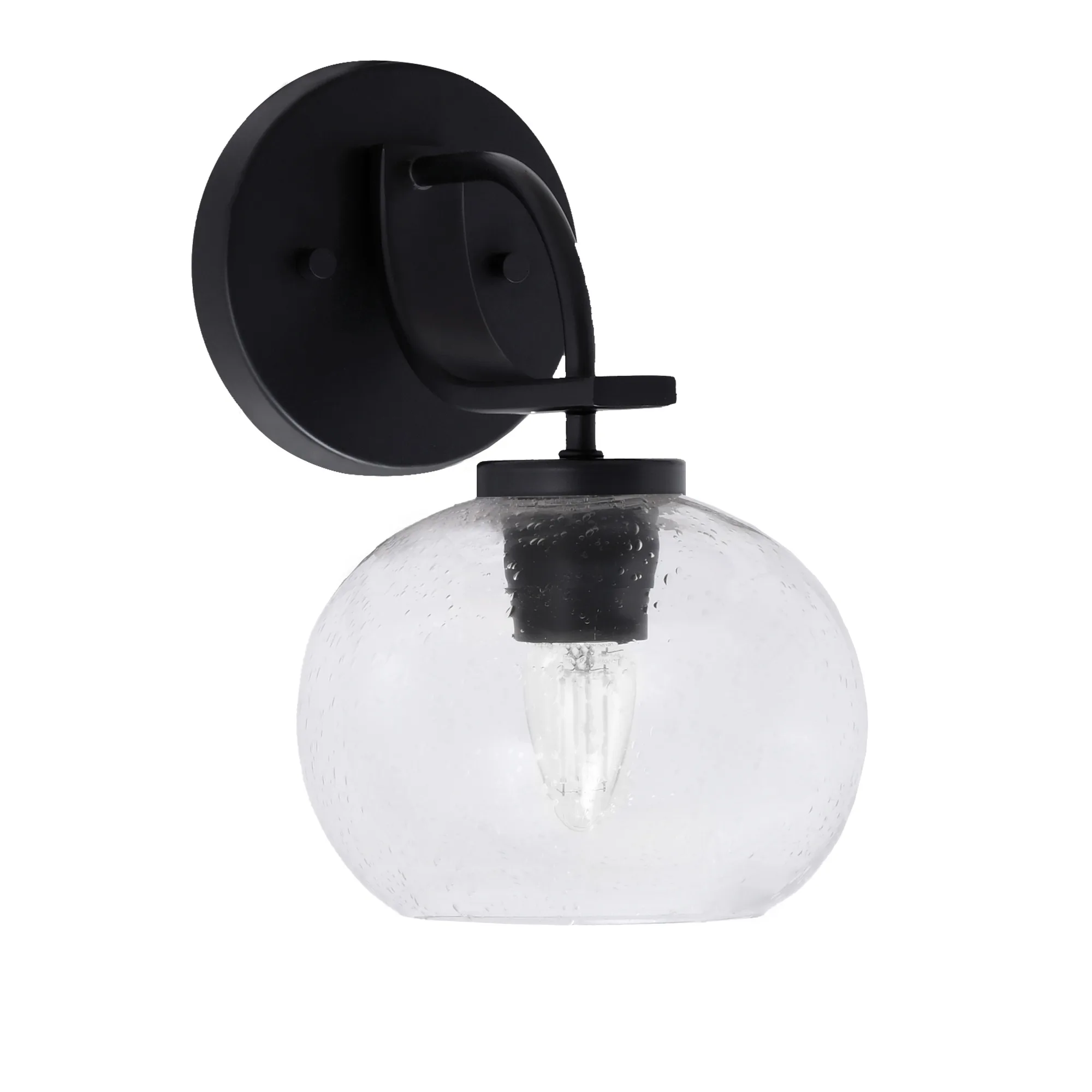 Cavella Wall Sconce with Clear Bubble Glass