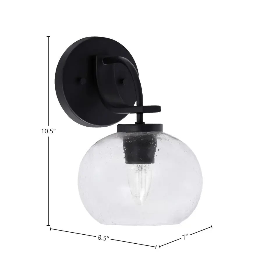 Cavella Wall Sconce with Clear Bubble Glass - Image 2
