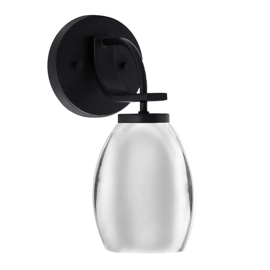 Cavella Wall Sconce with Chrome Oval Shade - Image 1