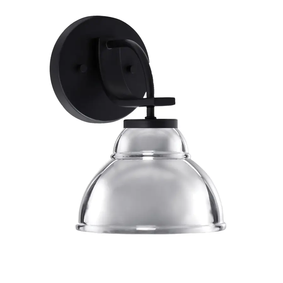 Cavella Wall Sconce with Chrome Double Bubble Shade - Image 1