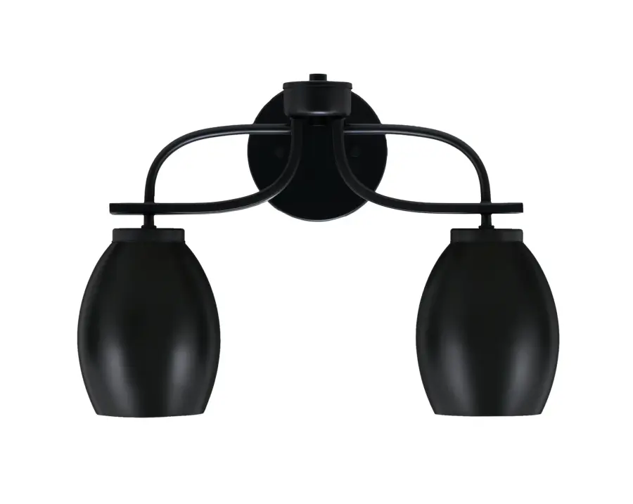Cavella 2 Light Bath Bar in Matte Black - Image 1