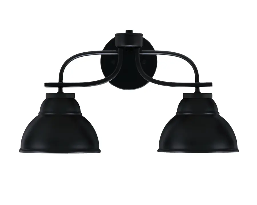 Cavella 2 Light Bath Bar in Matte Black - Image 1