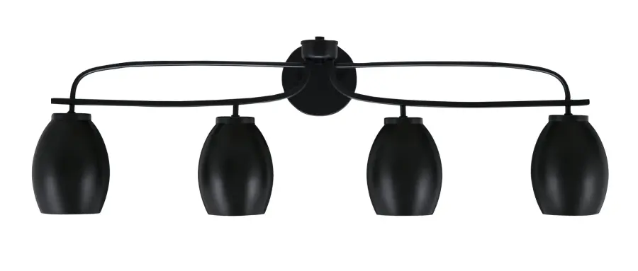 Cavella 4 Light Bath Bar in Matte Black