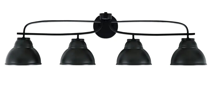 Cavella 4 Light Bath Bar in Matte Black