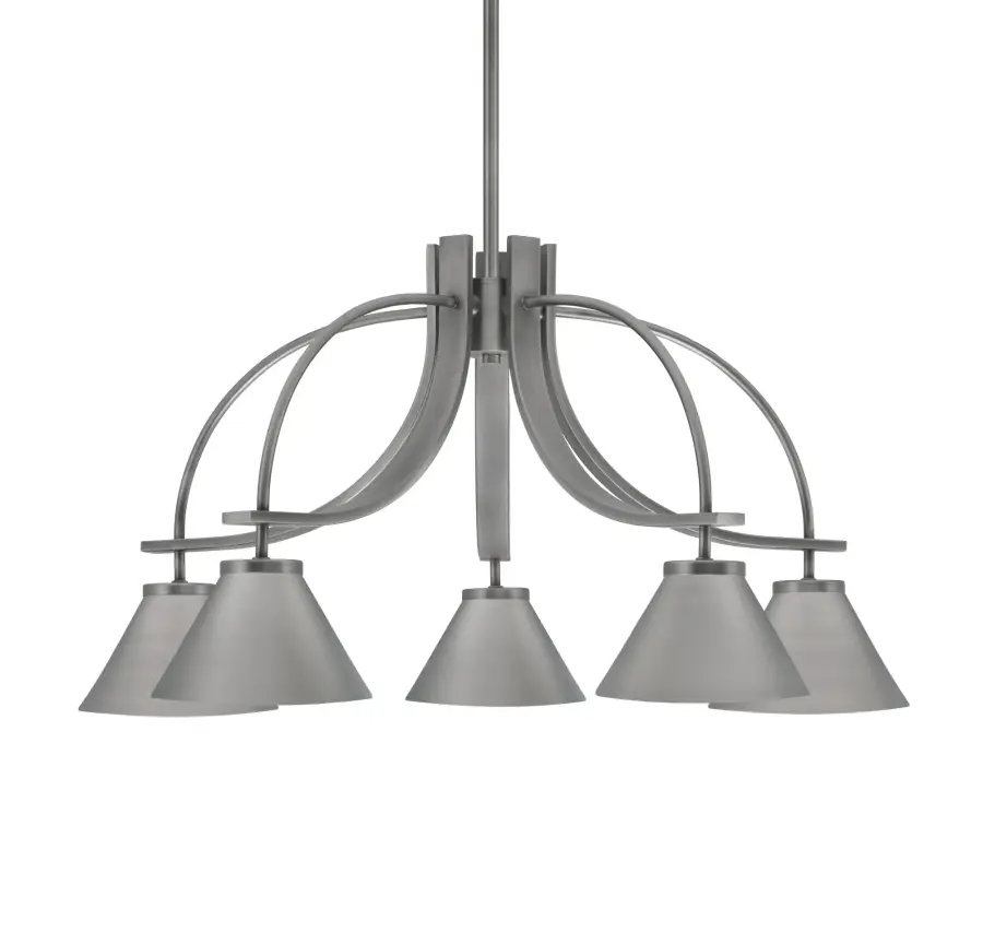 Cavella 5-Light Downlight Chandelier in Graphite - Image 1