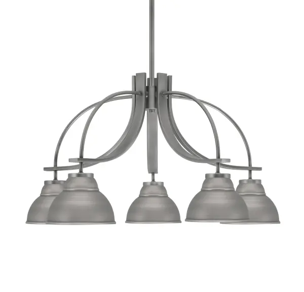 Cavella 5-Light Downlight Chandelier in Graphite - Image 1