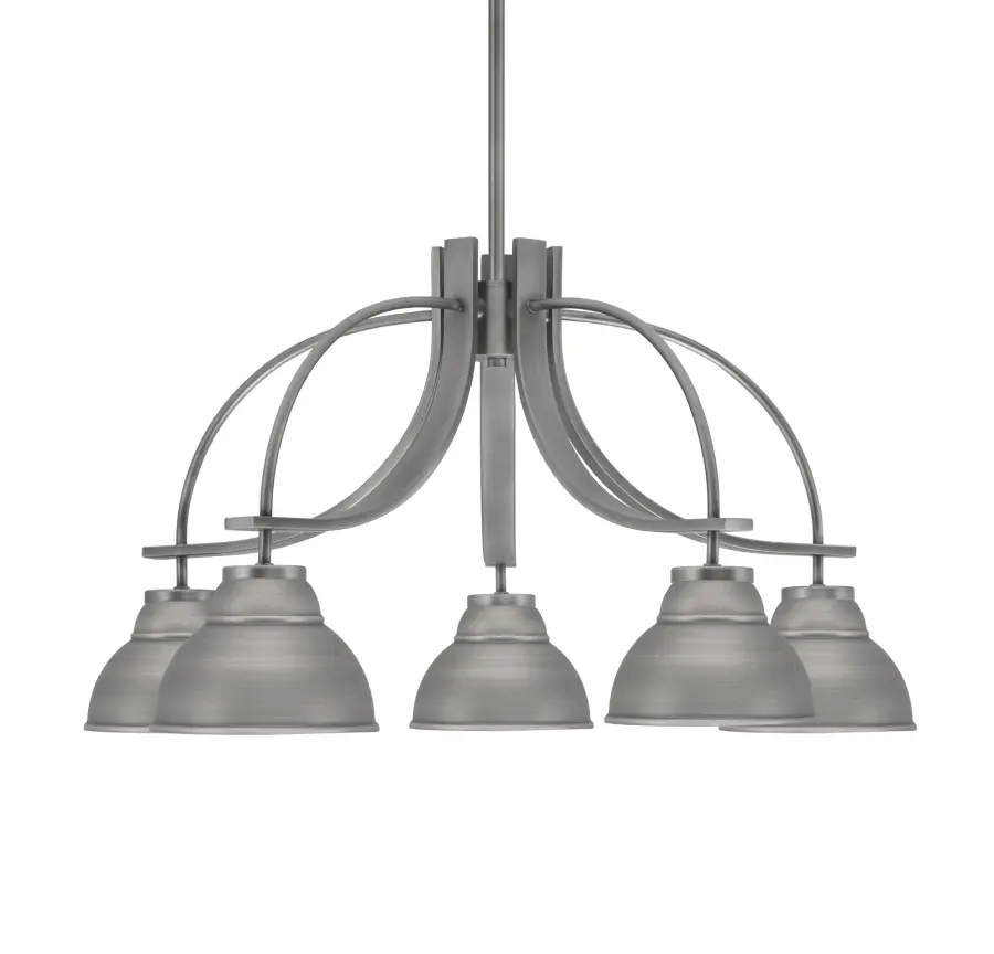 Cavella 5-Light Downlight Chandelier in Graphite - Image 1