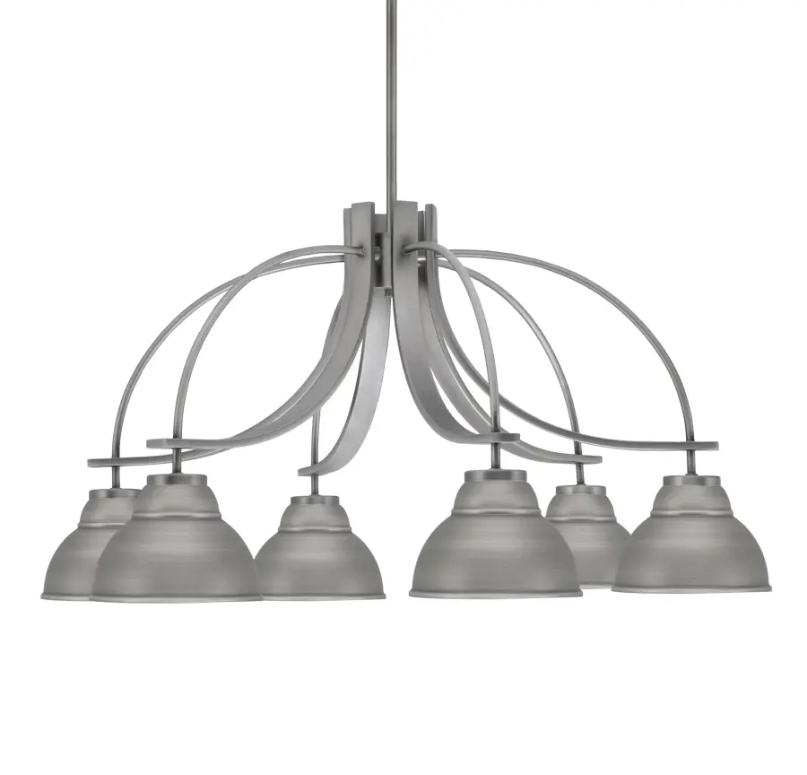 Cavella 6-Light Downlight Chandelier in Graphite - Image 1