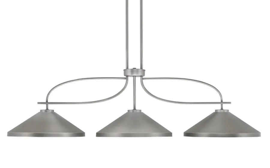 Cavella 3-Light Bar in Graphite with Cone Shades - Image 1