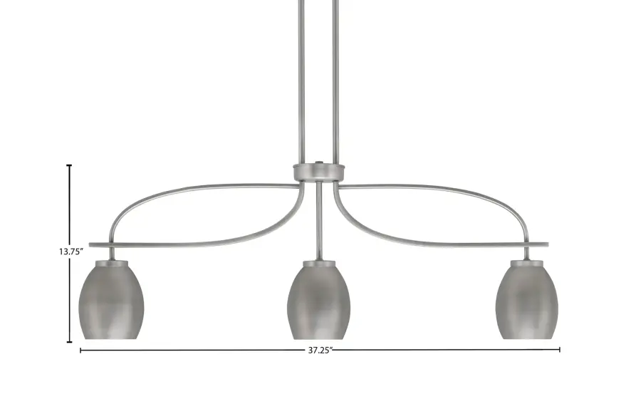 Cavella 3 Light Island Light in Graphite - Image 2