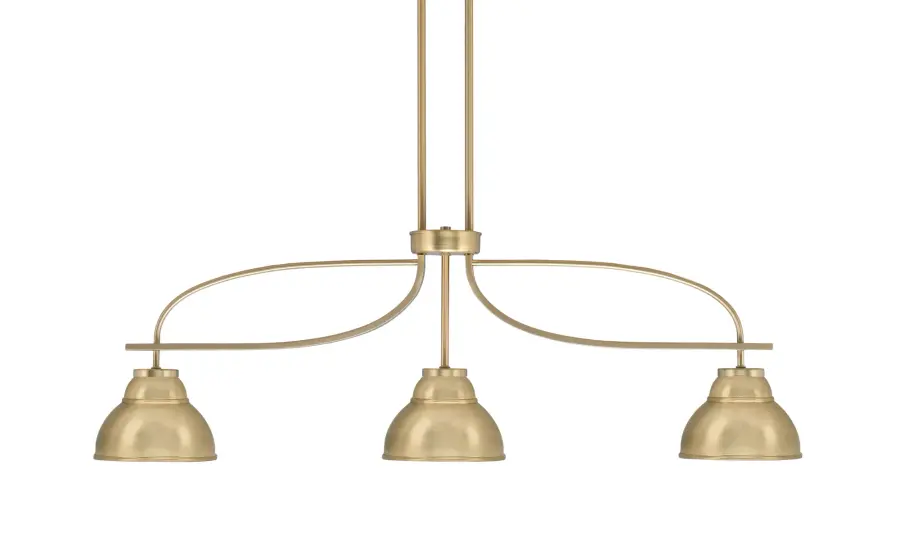 Cavella 3-Light Island Pendant in New Age Brass - Image 1