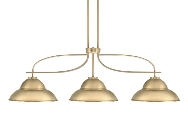 Cavella 3-Light Island Pendant in New Age Brass - Image 1
