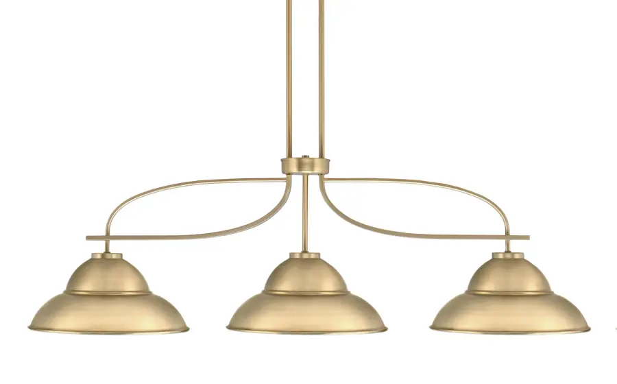 Cavella 3-Light Island Pendant in New Age Brass - Image 1