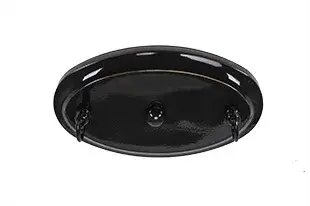 Square 3-Light Island Pendant in Black Copper with Pearl Ebony Art Glass - Image 3
