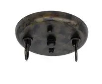 Square 4-Light Island Chandelier with Purple & Metal Leaf Art Glass - Image 3