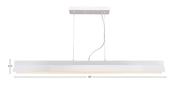 The Ridgemont LED Bar delivers professional-grade lighting with its 90 CRI rating and warm 3000K color temperature. The clean white finish and integrated LED design create a contemporary look perfect for modern kitchens and dining spaces. - alternate view