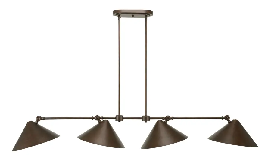 Tangent 4-Light Island Pendant in Bronze - Image 1