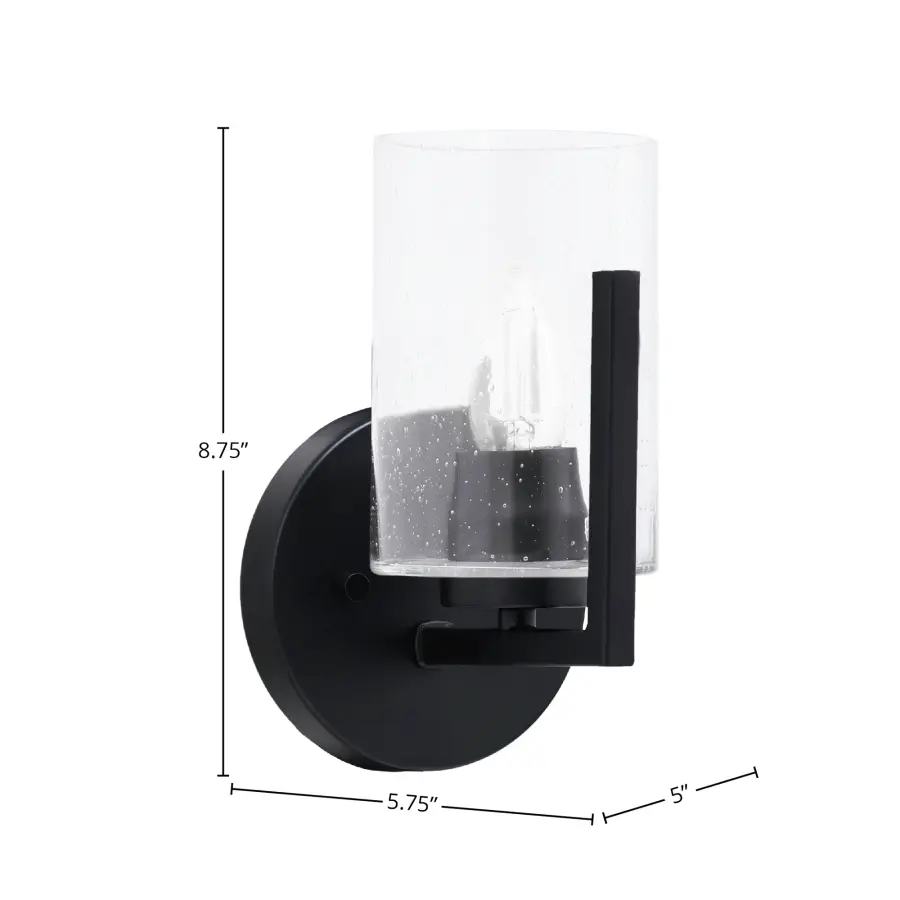 Atlas Wall Sconce with Clear Bubble Glass - Image 2