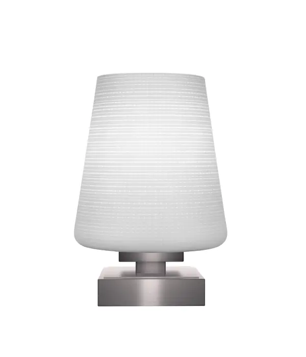 Illuminate Your Space With The Stunning Luna Accent Table Lamp, Beautifully Shown In A Striking Graphite Finish. Featuring A Unique 6-Inch White Matrix Glass Shade, This Lamp Offers A Soft Yet Radiant Glow That Elevates Any Room. With Its Modern Design And Stylish Aesthetic, The Luna Accent Table Lamp Is Perfect For Adding A Touch Of Elegance To Your Home Décor.