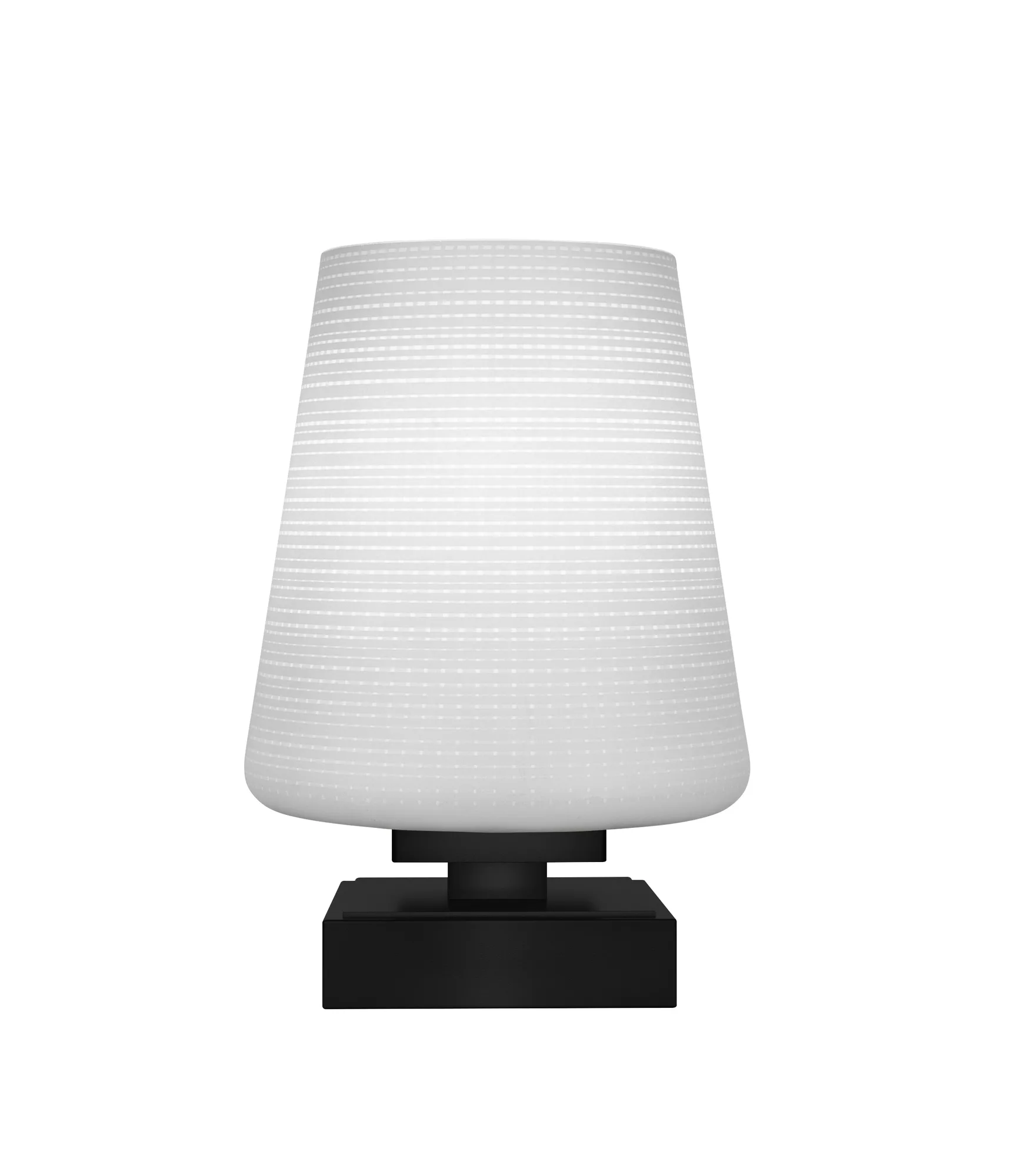 Luna One Light Table Lamp in Matte Black