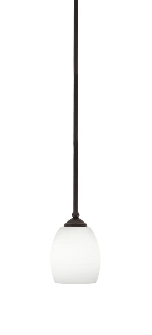 The Zilo Mini Pendant combines a sophisticated Dark Granite finish with a 5-inch White Linen glass shade, creating soft, inviting illumination. Its compact size and adjustable hanging height make it versatile for various spaces.