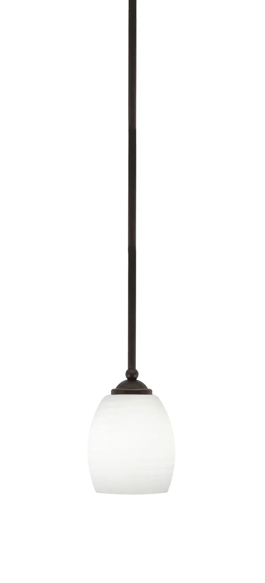 Zilo Mini Pendant with White Linen Glass - Image 1