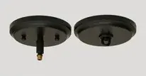 Zilo 16" Frosted Crystal Glass Pendant in Matte Black - Image 3
