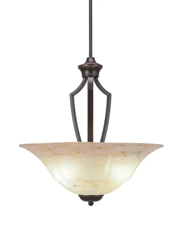 Zilo 3-Light Pendant with Italian Marble Glass - Image 1