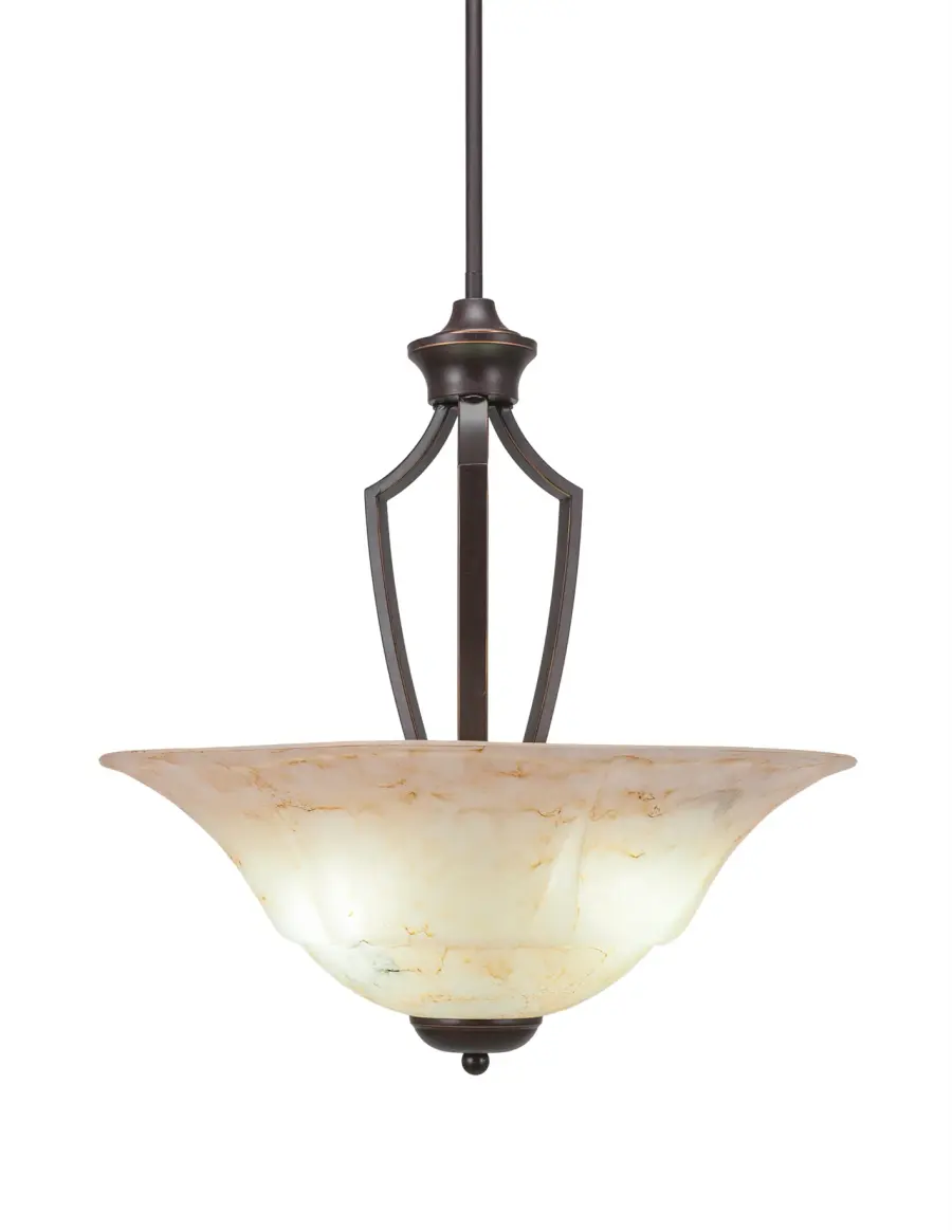 Zilo 3-Light Pendant with Italian Marble Glass - Image 1