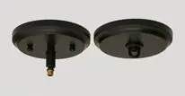 Zilo 4-Light Downlight Chandelier in Matte Black with Smoke Textured Glass - Image 3