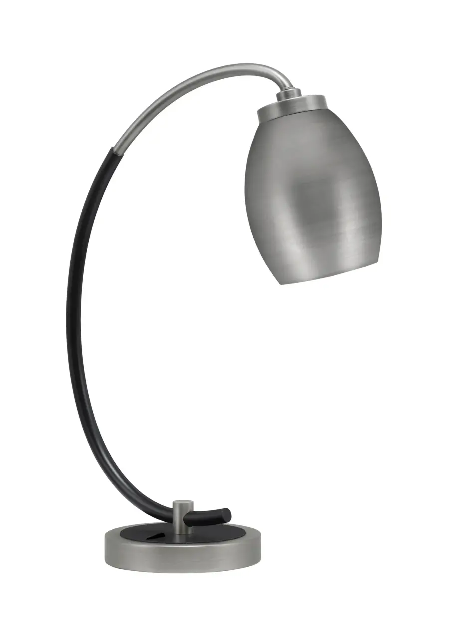 Modern Industrial Desk Lamp with Sophisticated Two-Tone Finish - Image 1
