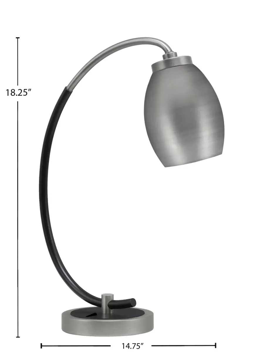 Modern Industrial Desk Lamp with Sophisticated Two-Tone Finish - Image 2
