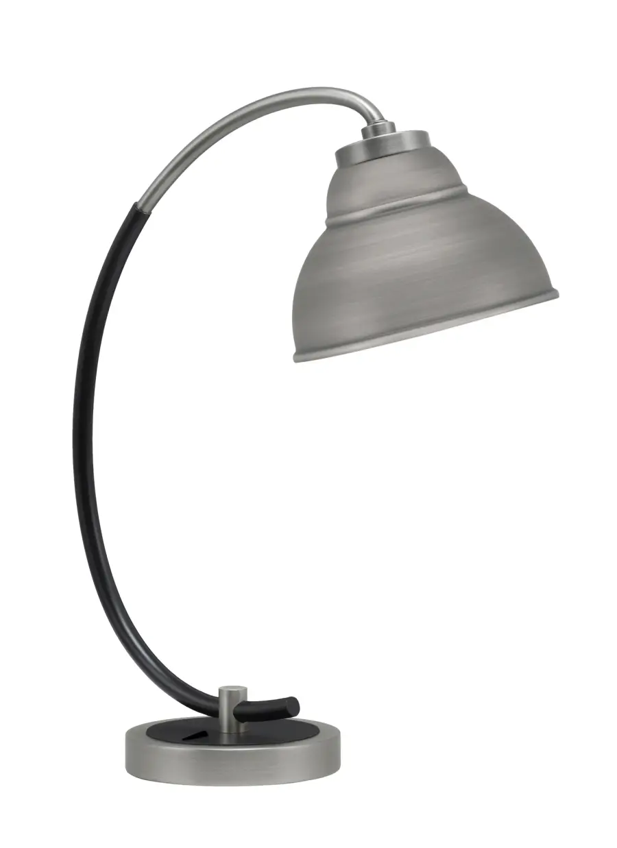 Modern Industrial Task Lamp with Distinctive Double Bubble Shade Design - Image 1