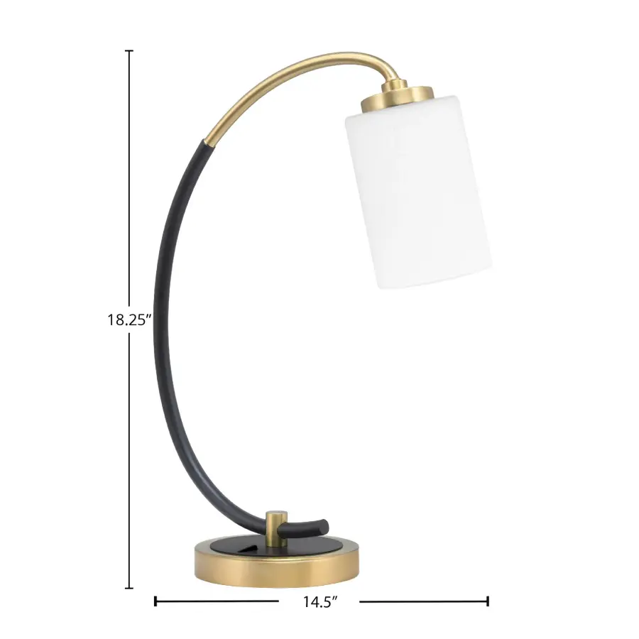Elegant Two-Tone Desk Lamp with Warm Diffused Lighting - Image 2