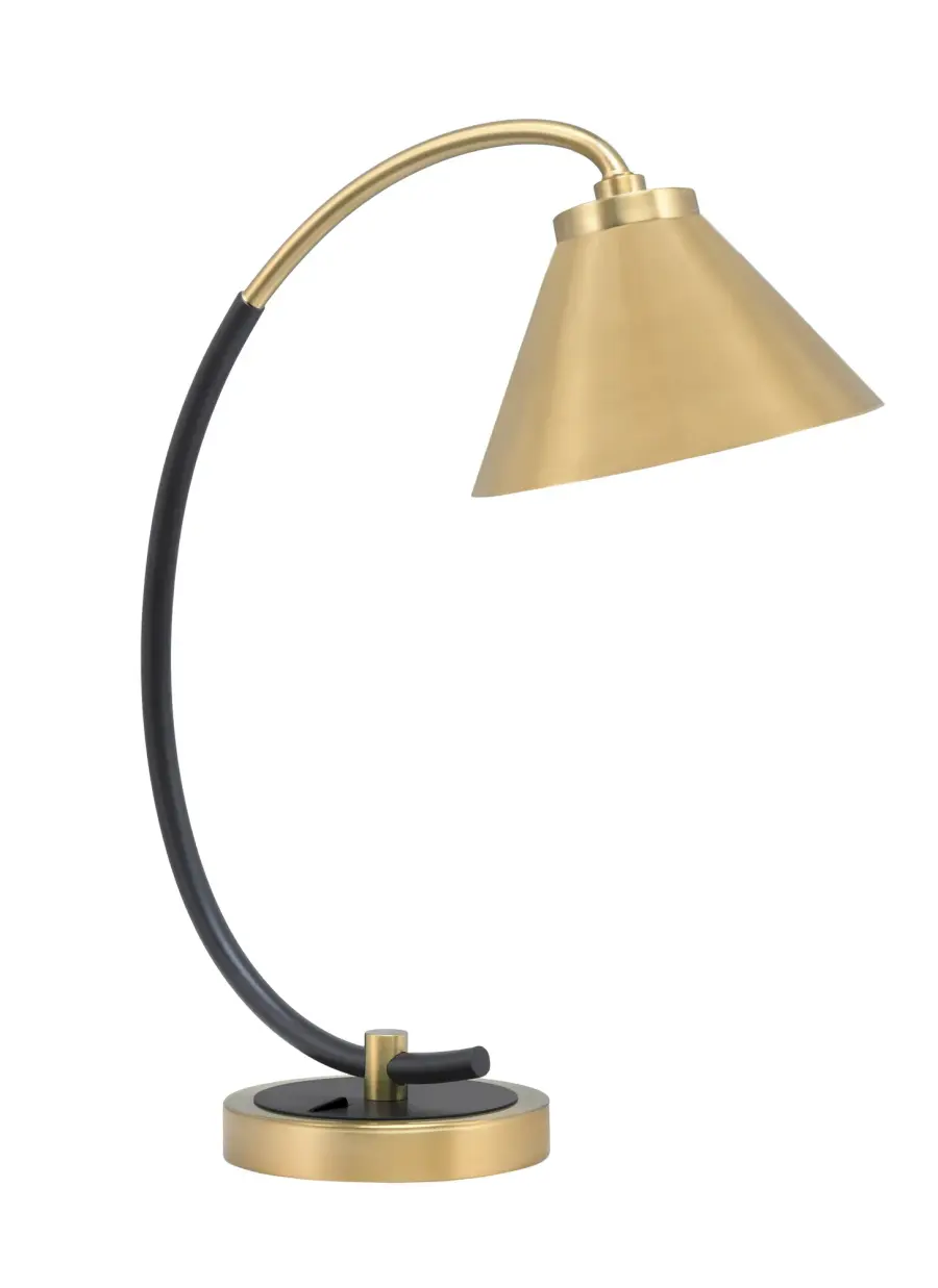 Modern Industrial Desk Lamp with Stylish Two-Tone Finish - Image 1