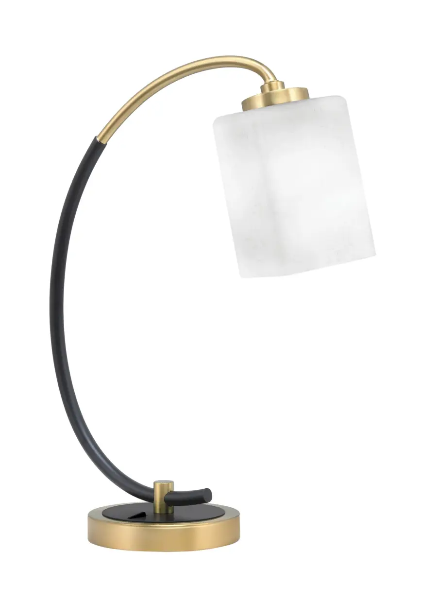 Modern Desk Lamp with Elegant Two-Tone Finish and Soft Ambient Light - Image 1