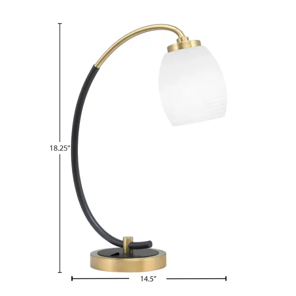Stylish Two-Tone Desk Lamp with Warm Ambient Lighting - Image 2