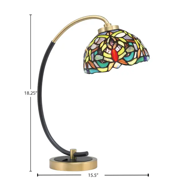 Artistic Task Lighting with Stunning Kaleidoscope Glass Patterns - Image 2