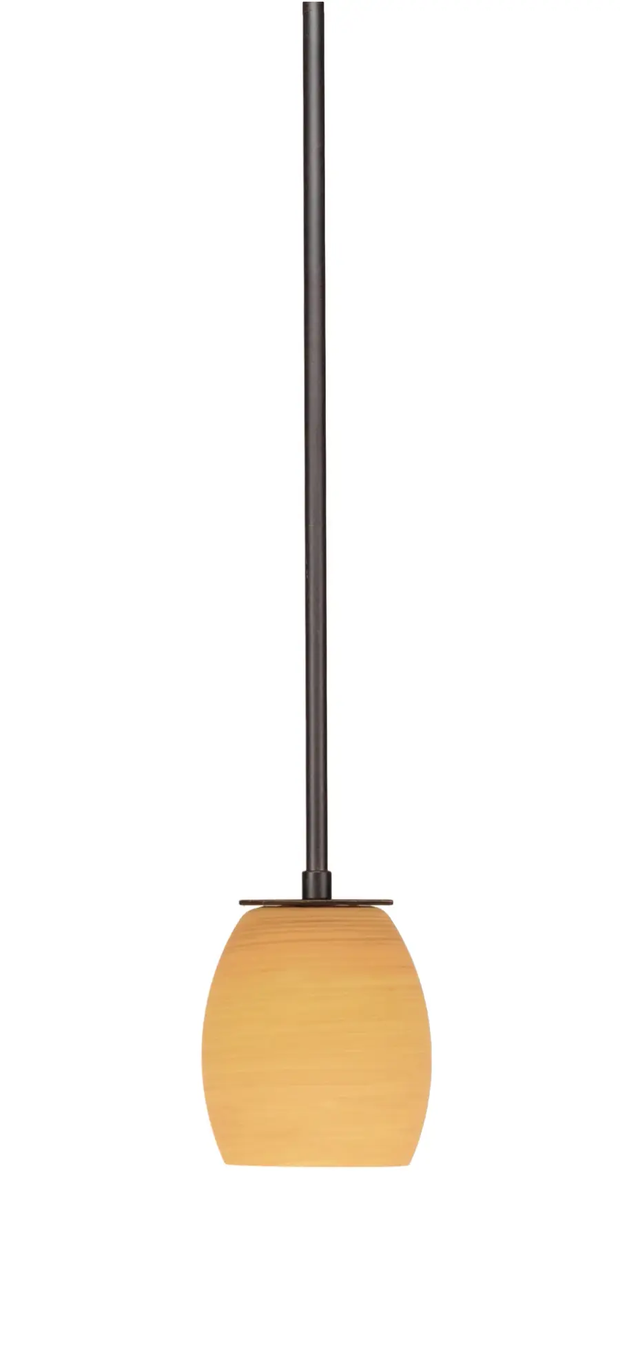 Apollo Mini Pendant with Cayenne Linen Glass - Image 1