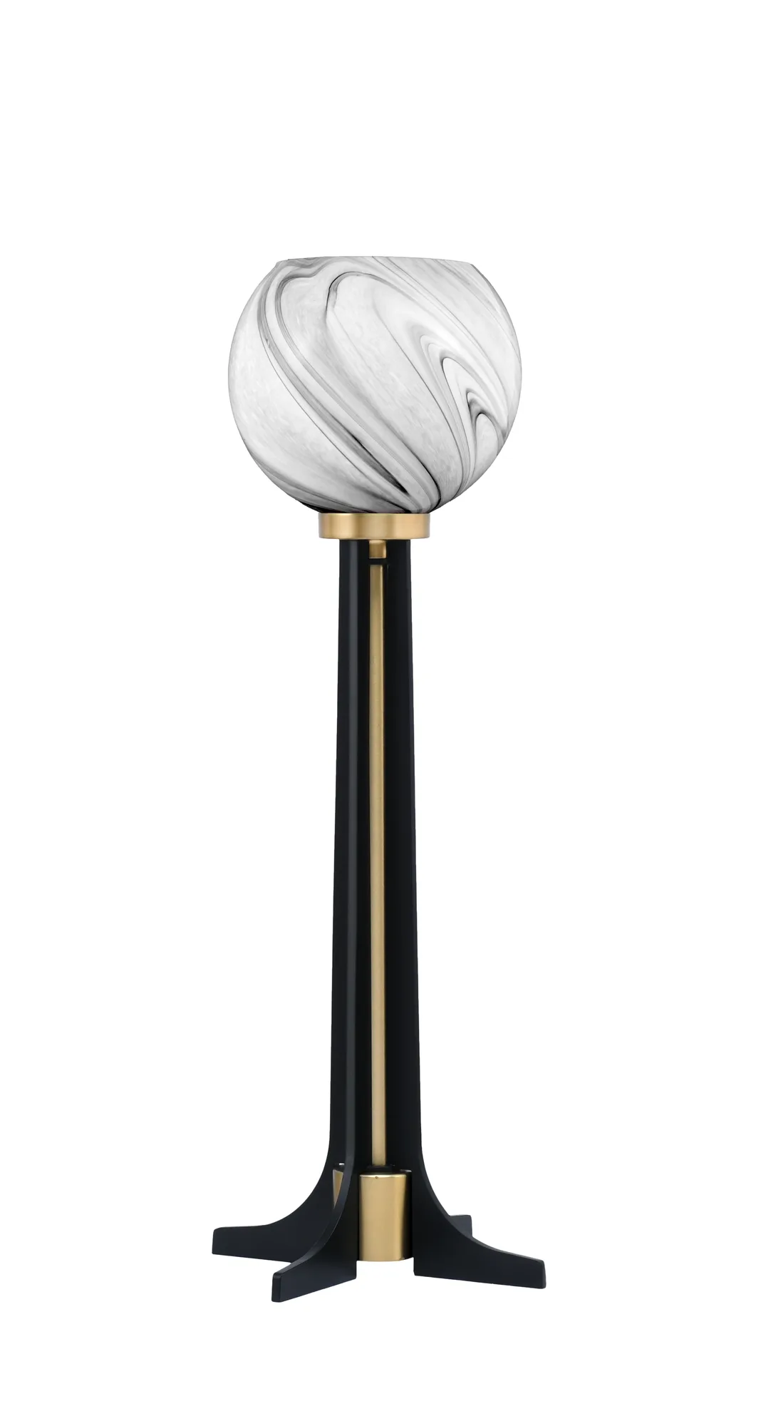 Toltec Lighting Accent Lamp with Onyx Swirl Glass