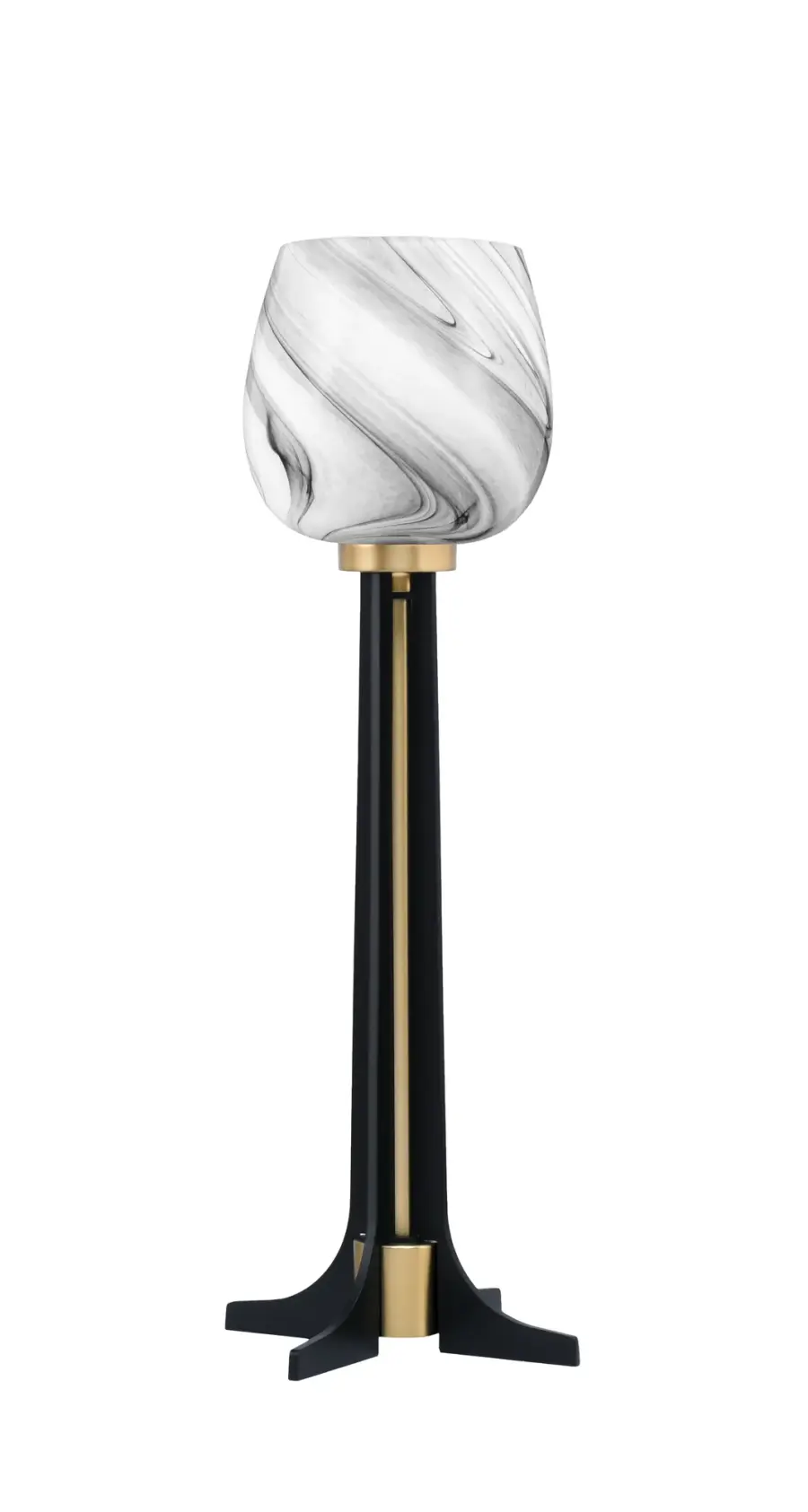 Toltec Lighting Accent Lamp with Onyx Swirl Glass - Image 1