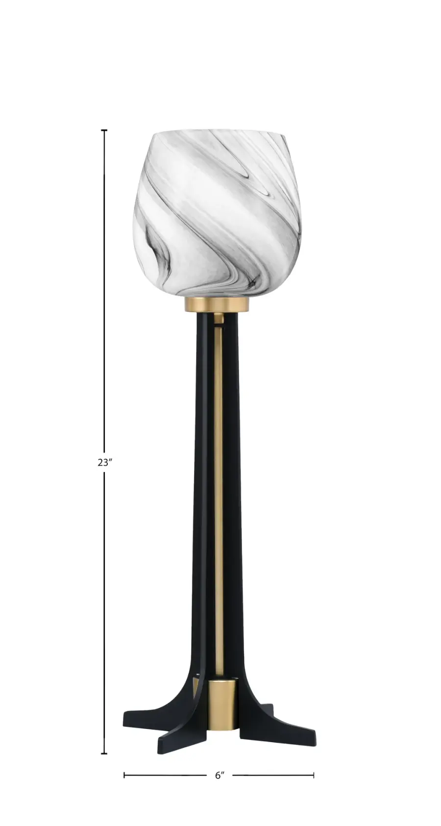 Toltec Lighting Accent Lamp with Onyx Swirl Glass - Image 2
