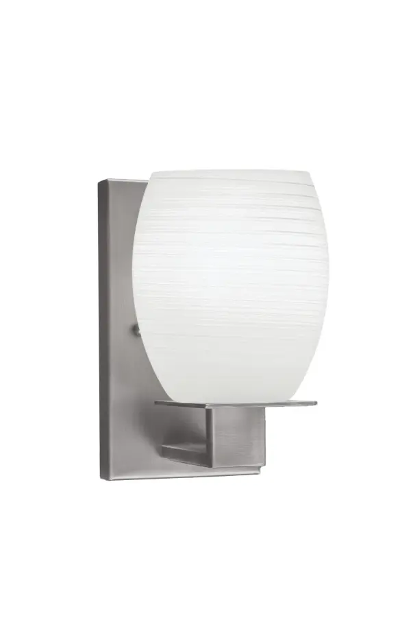 Apollo Wall Sconce with White Linen Glass - Image 1