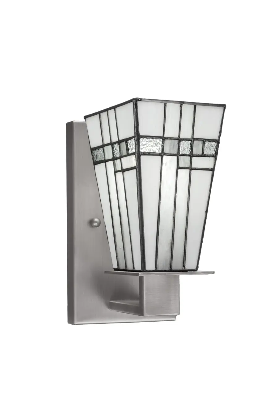 Apollo Wall Sconce with Square New Deco Art Glass - Image 1