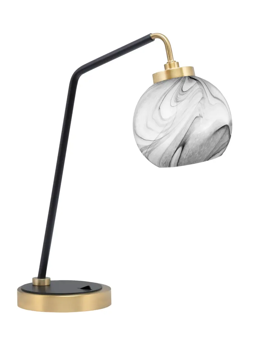 Sophisticated Desk Lamp Blending Contemporary Style with Artistic Glass - Image 1