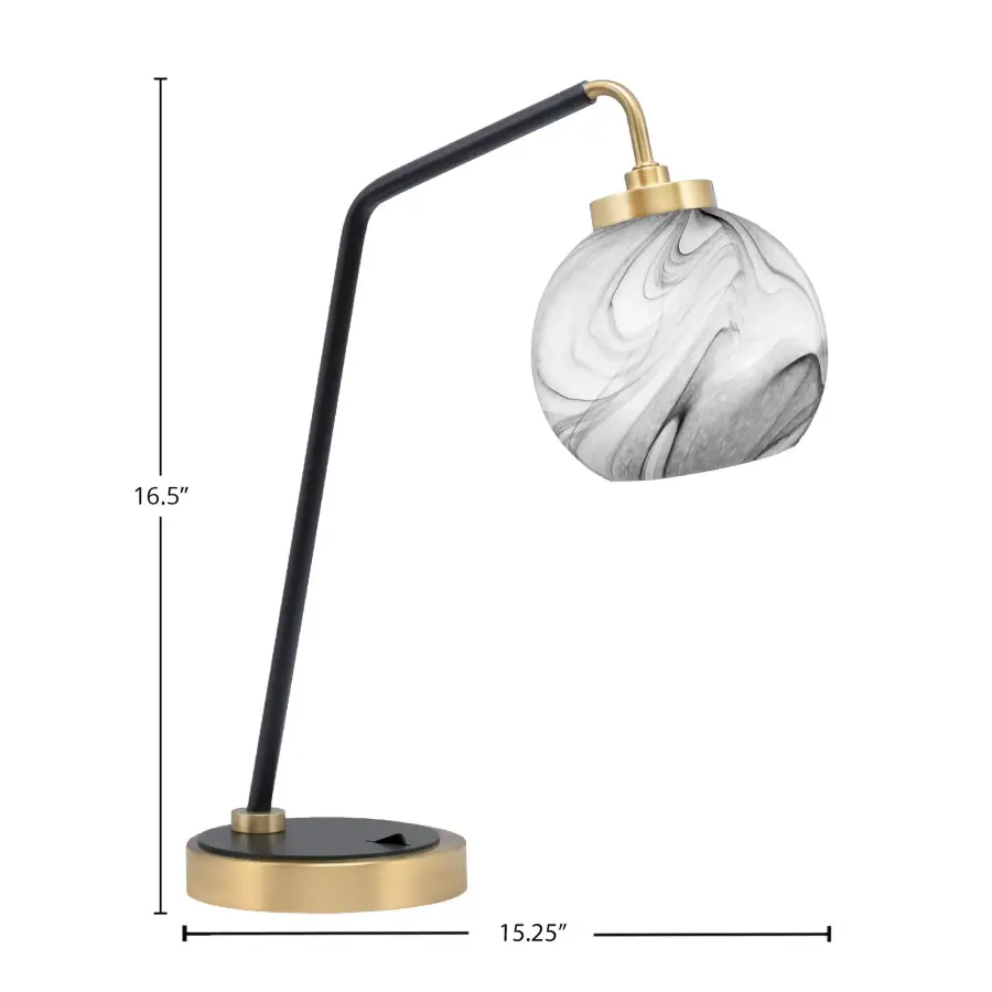 Sophisticated Desk Lamp Blending Contemporary Style with Artistic Glass - Image 2
