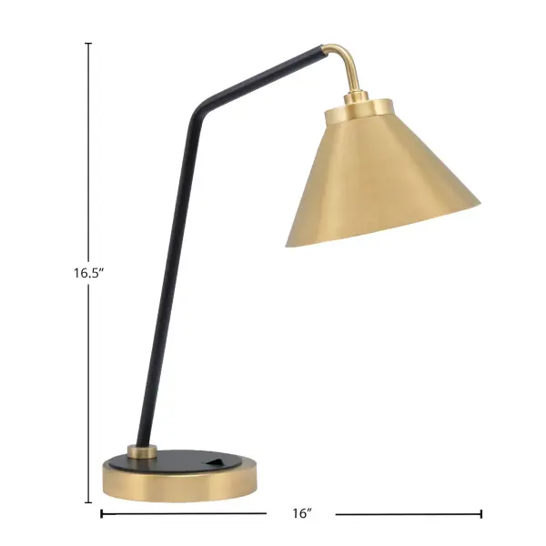 Modern Industrial Desk Lamp with Striking Two-Tone Finish - Image 2